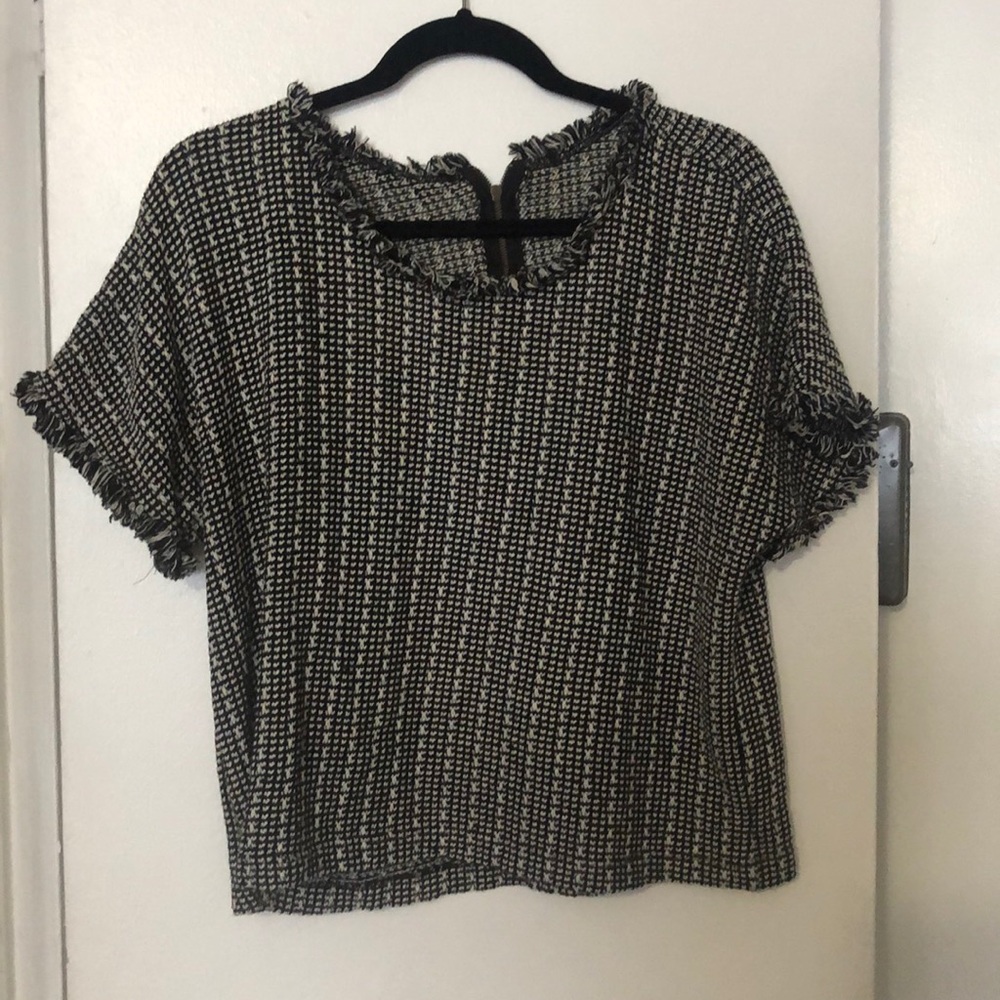 Black and White Plaid Shirt
